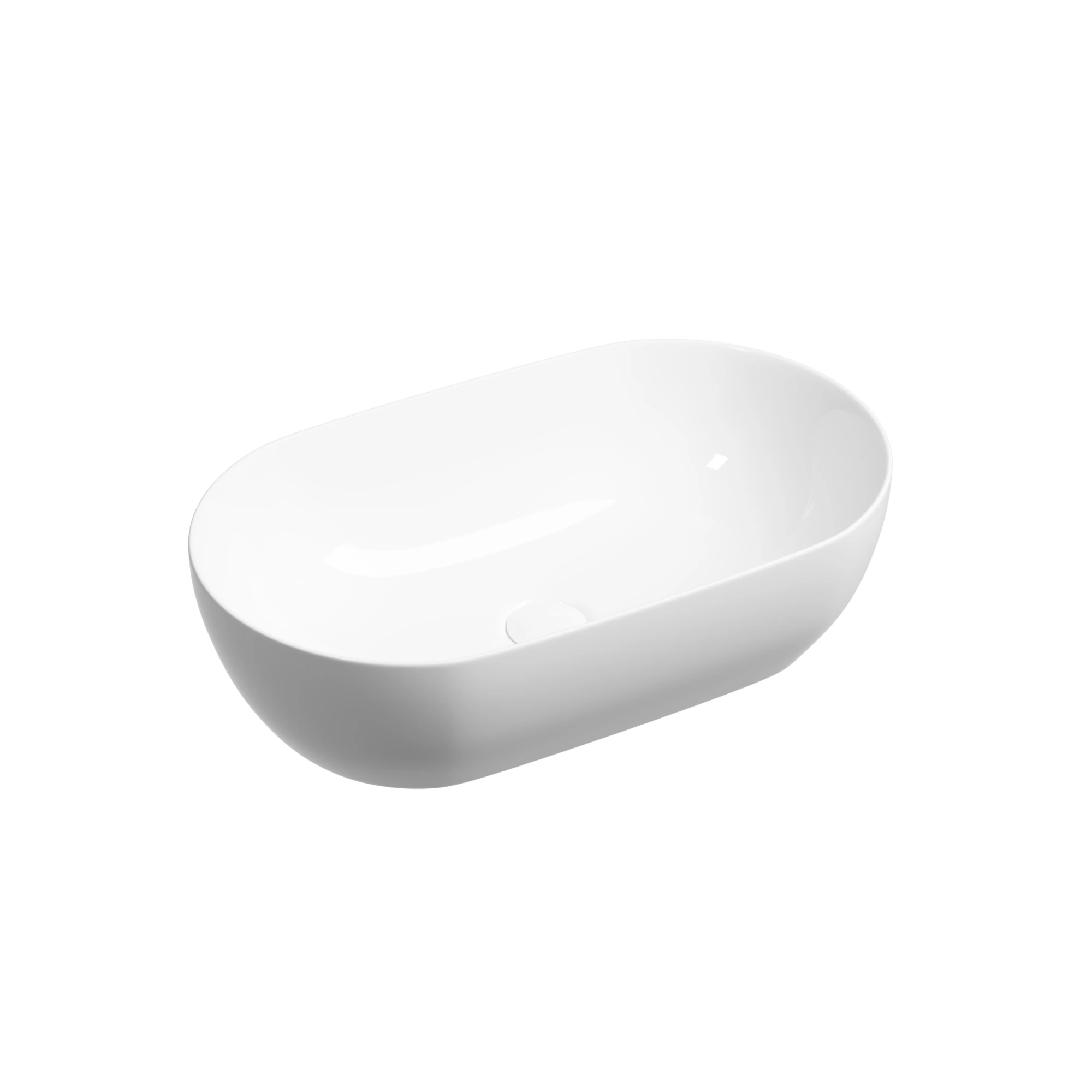 Раковина накладная Ceramicanova Твист / Twist 50x30x14 без перелива, овальная, белый — РАК010095 — фото 1