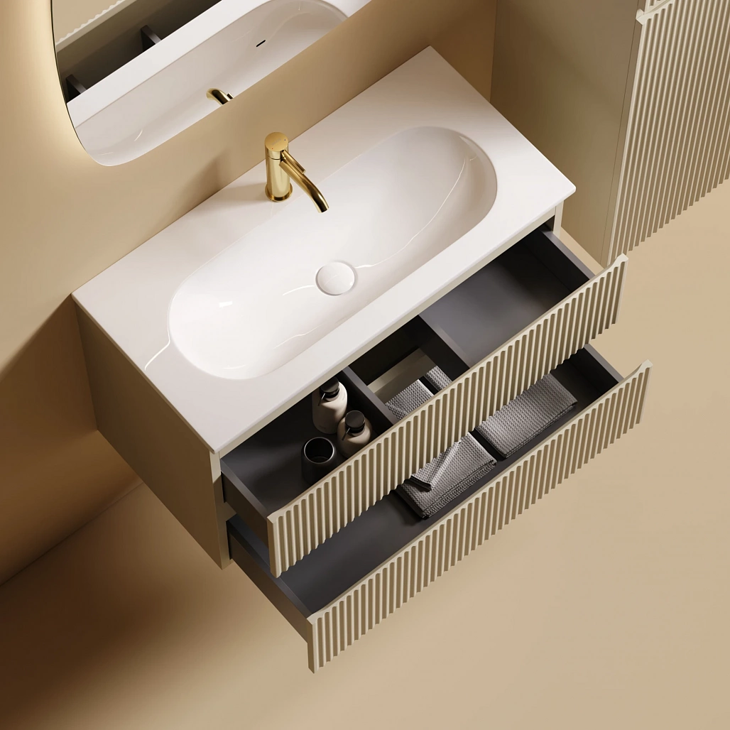 Раковина накладная Ceramicanova Калиста / Calista 81x39,5x12 без перелива, с отверстием под смеситель, прямоугольная, белый — РАК010014 — фото 6