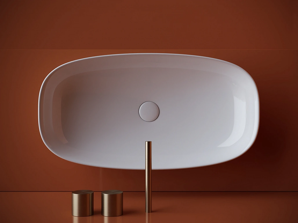 Раковина накладная Ceramicanova Элемент / Element 70x37,5x14 без перелива, овальная, белый — РАК010104 — фото 4