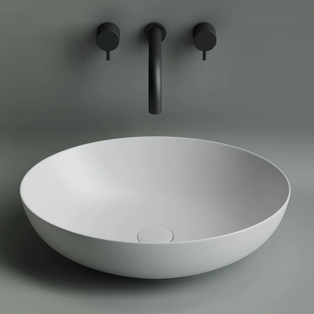 Раковина накладная Ceramicanova Элемент / Element 52x39,5x13 без перелива, овальная, белый матовый — РАК010105 — фото 3