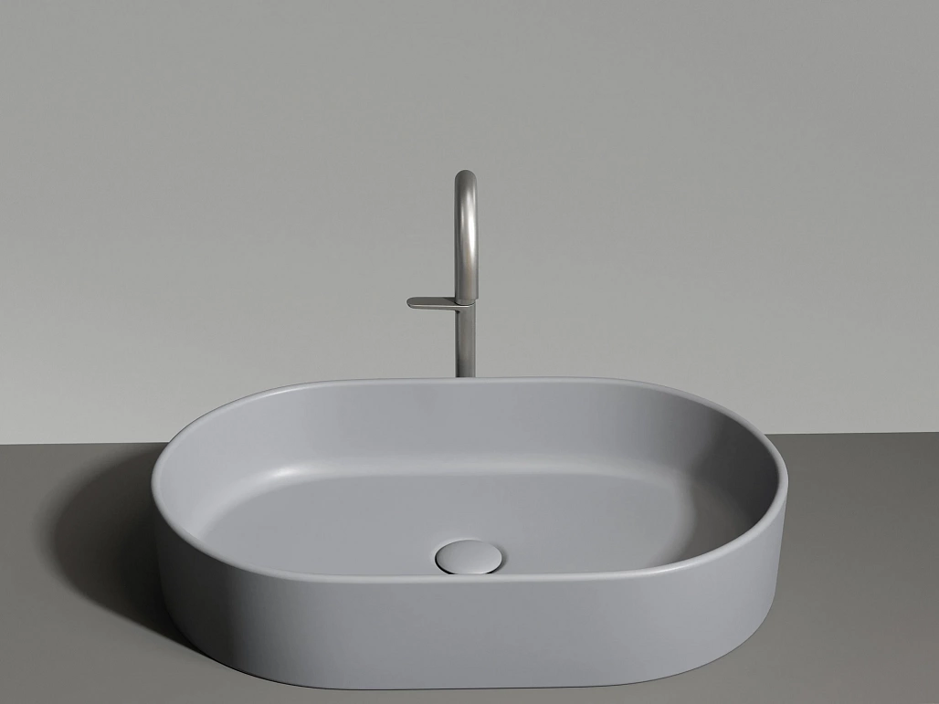 Раковина накладная Ceramicanova Элемент / Element 60,8x38,5x12,2 без перелива, овальная, антрацит матовый — РАК010107 — фото 8