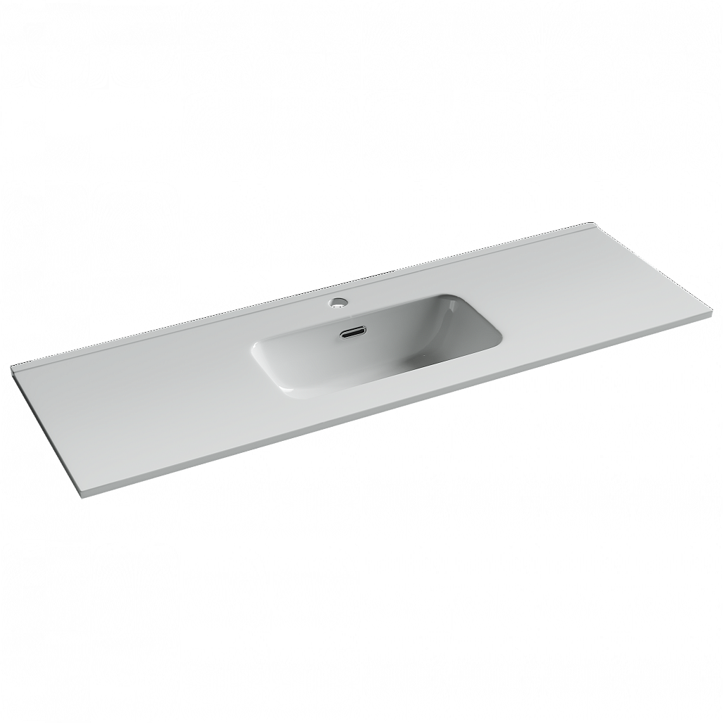 Раковина накладная Ceramicanova Компакт (Compact) 1210x395x170, белый, CN7028