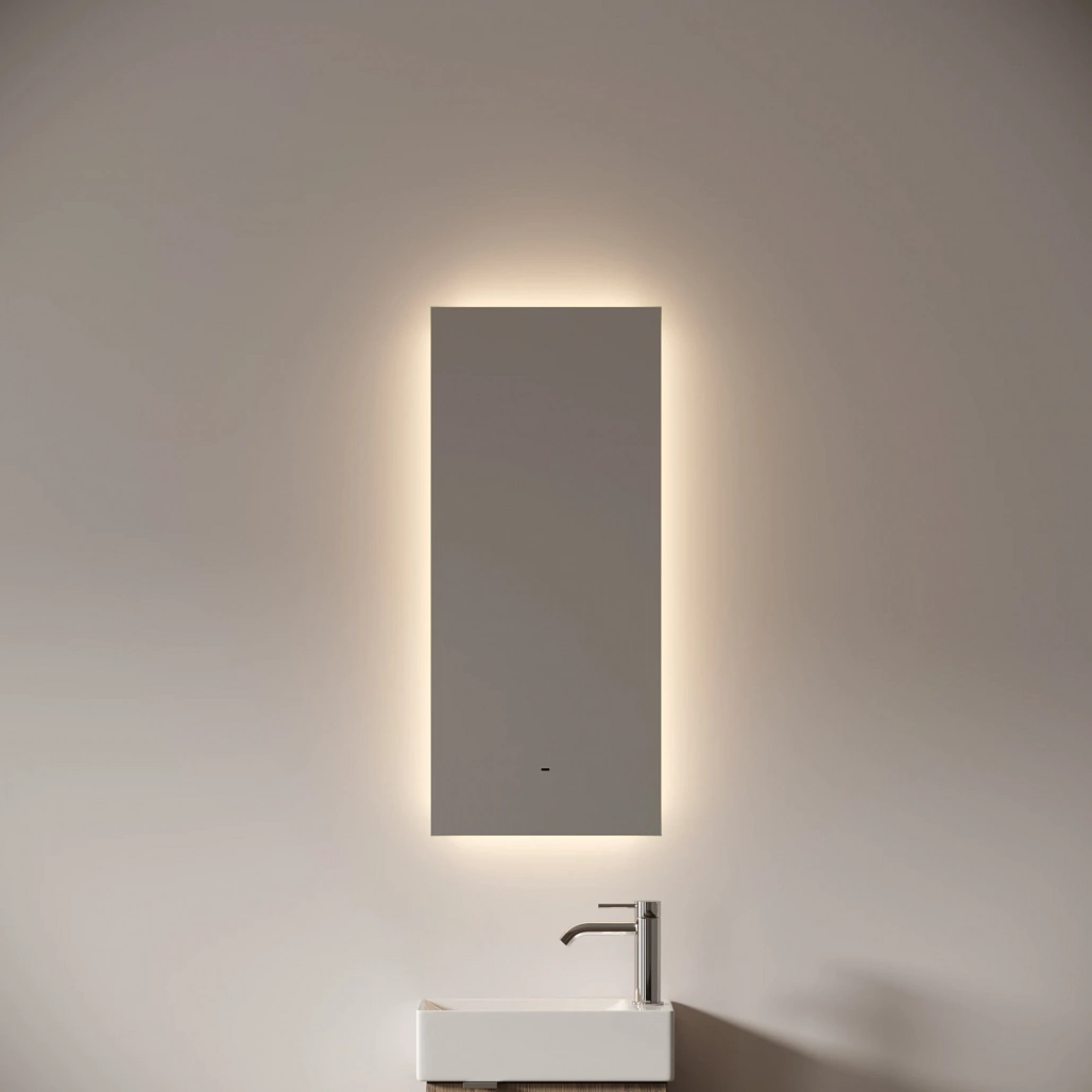 Зеркало Sancos Поле 2.0 / Square 2.0 35x80 светодиодная подсветка 2700K/4000K/5000K, управление взмахом руки, диммируемая регулировка подсветки — ЗЕР010401 — фото 5