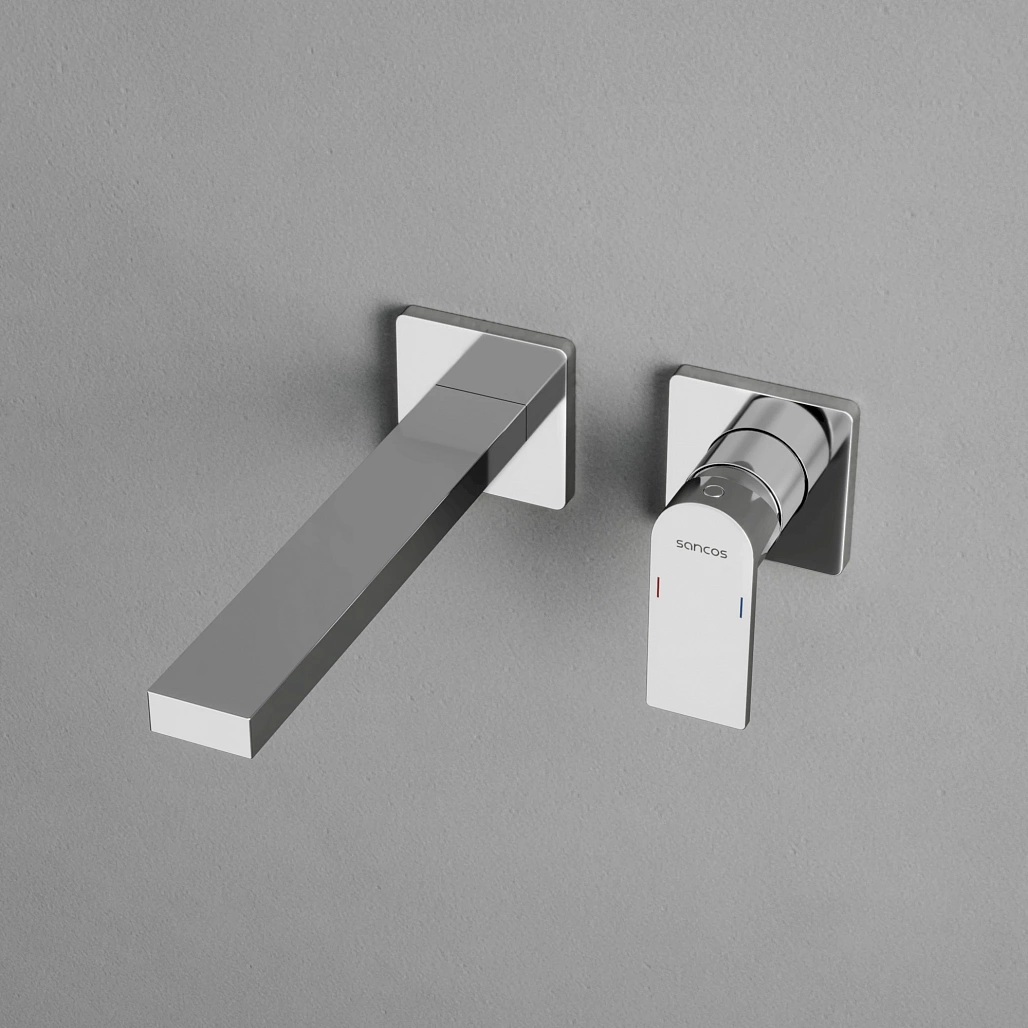 Смеситель для раковины Sancos Студия / Studio встраиваемый, с внутренней частью, хром — СМЕ010198 — фото 5