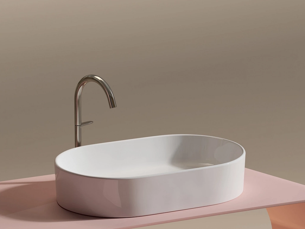 Раковина накладная Ceramicanova Элемент / Element 60,8x38,5x12,2 без перелива, овальная, белый — РАК010103 — фото 4