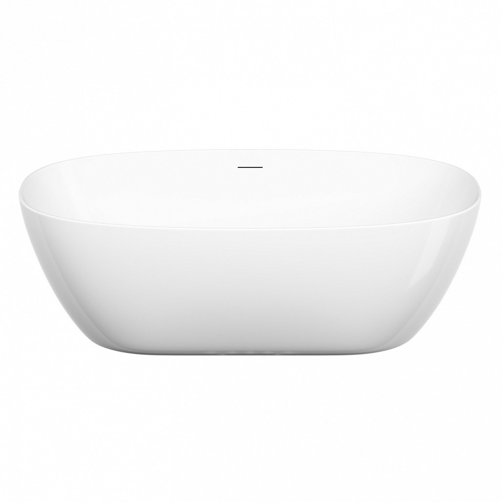 Ванна акриловая отдельностоящая Sancos Овал / Oval FB21 170x80x58 овальная, с каркасом, со сливом-переливом, донным клапаном с системой "Клик - Клак", белый