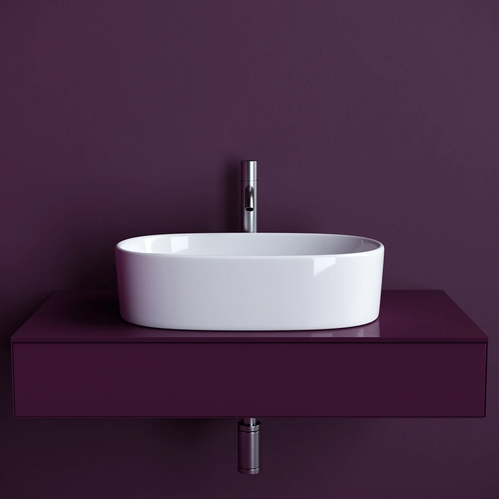 Раковина накладная овальная Ceramicanova Элемент (Element) 561x359x149, цвет белый, CN6075