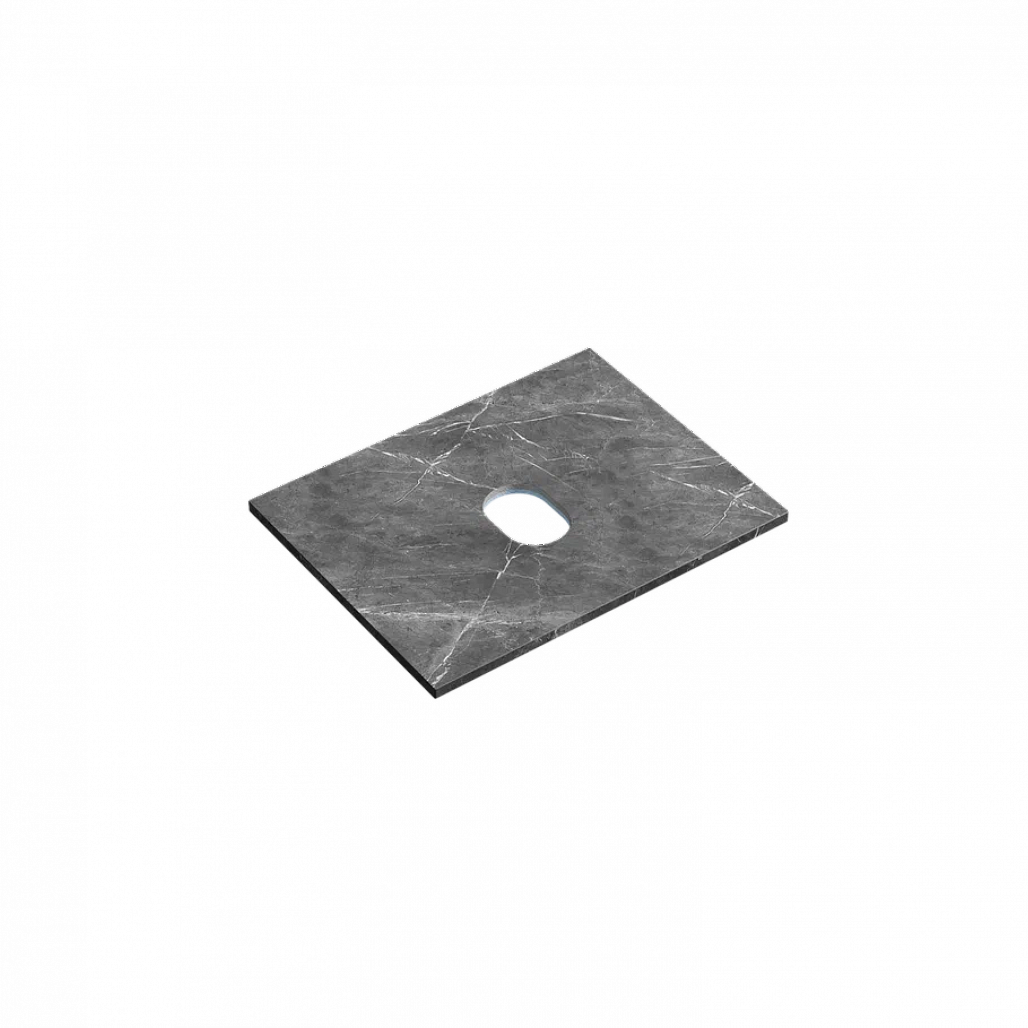Столешница Sancos 60x46 без отверстия под смеситель, черное небо / black sky — СТО010290 — фото 1
