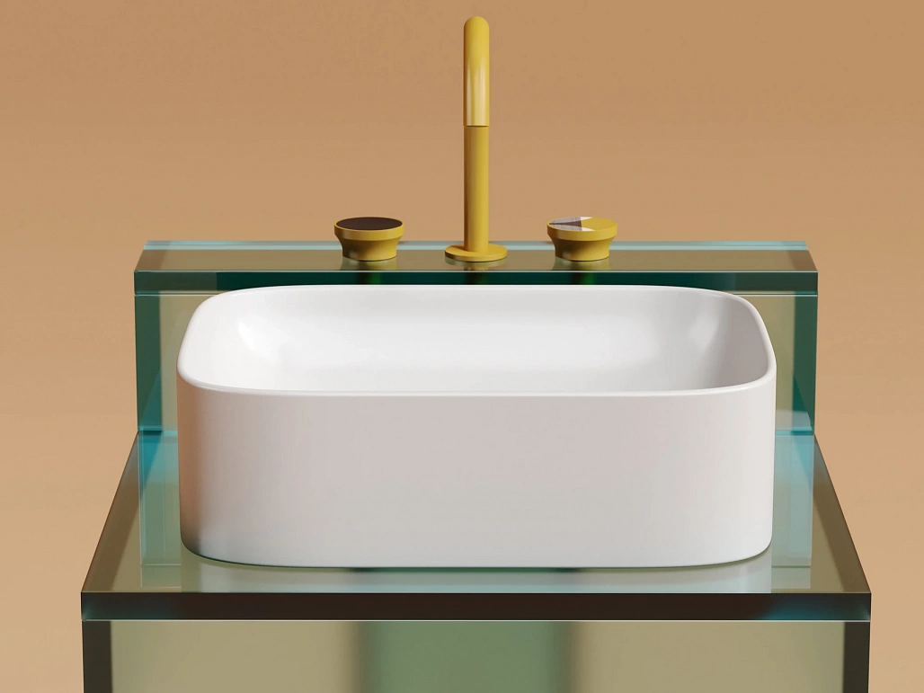 Раковина накладная Ceramicanova Элемент / Element 50,5x38x15 без перелива, прямоугольная, белый матовый — РАК010118 — фото 5