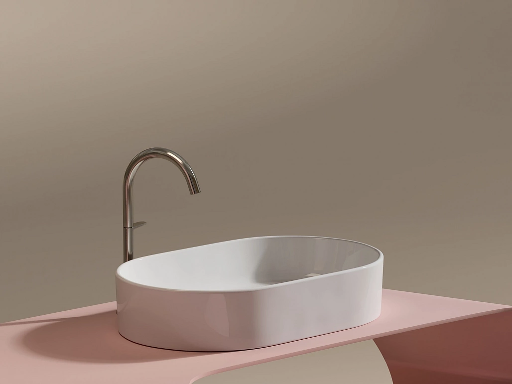 Раковина накладная Ceramicanova Элемент / Element 60,8x38,5x12,2 без перелива, овальная, белый — РАК010103 — фото 6