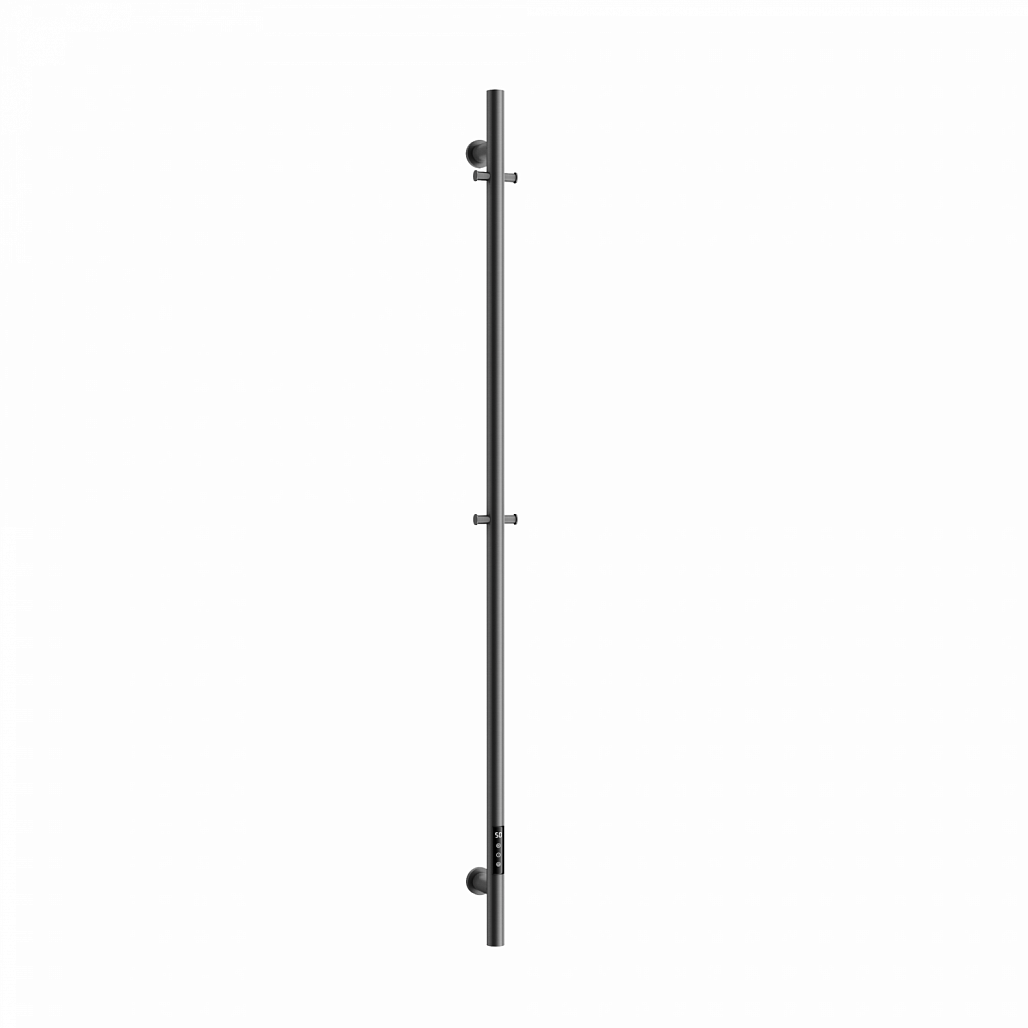 Полотенцесушитель электрический Sancos Этна / Etna SC13001GG 150x3 I-образный, вакуумное напыление (PVD-покрытие), вороненая сталь