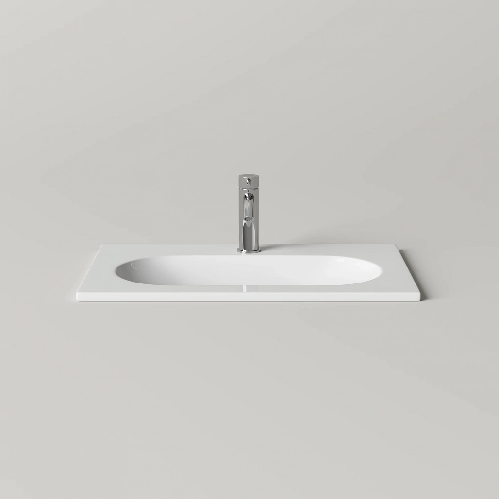 Раковина накладная Ceramicanova Калиста / Calista 61x39,5x12 без перелива, с отверстием под смеситель, прямоугольная, белый — РАК010013 — фото 2