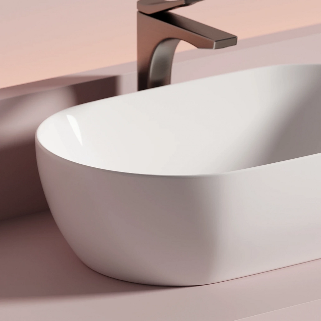Раковина накладная Ceramicanova Твист / Twist 50x30x14 без перелива, овальная, белый — РАК010095 — фото 6