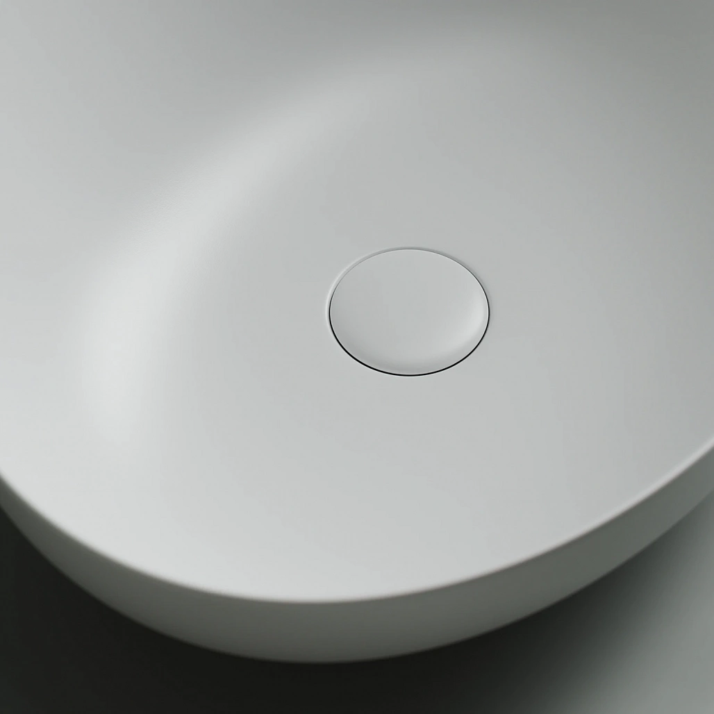 Раковина накладная Ceramicanova Элемент / Element 52x39,5x13 без перелива, овальная, белый матовый — РАК010105 — фото 4