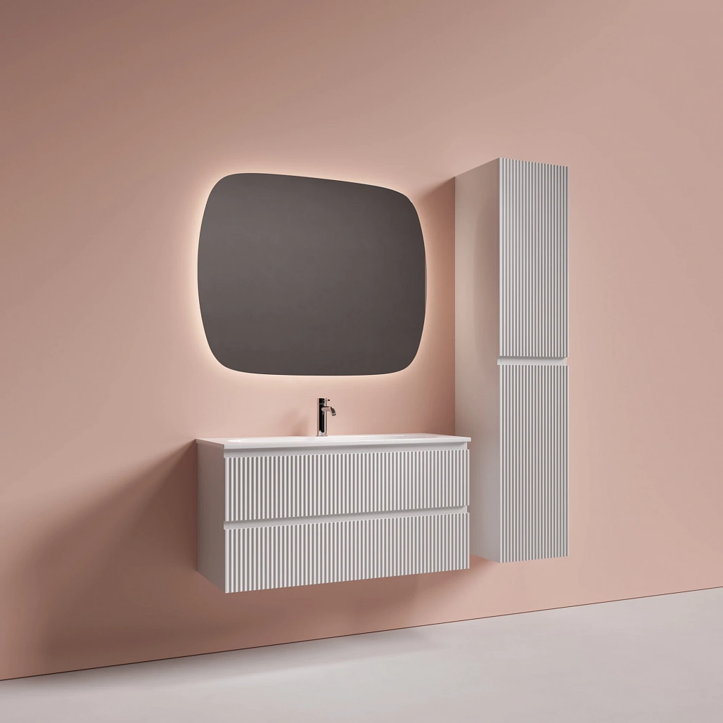Раковина накладная Ceramicanova Калиста / Calista 101x39,5x12 без перелива, с отверстием под смеситель, прямоугольная, белый — РАК010012 — фото 8