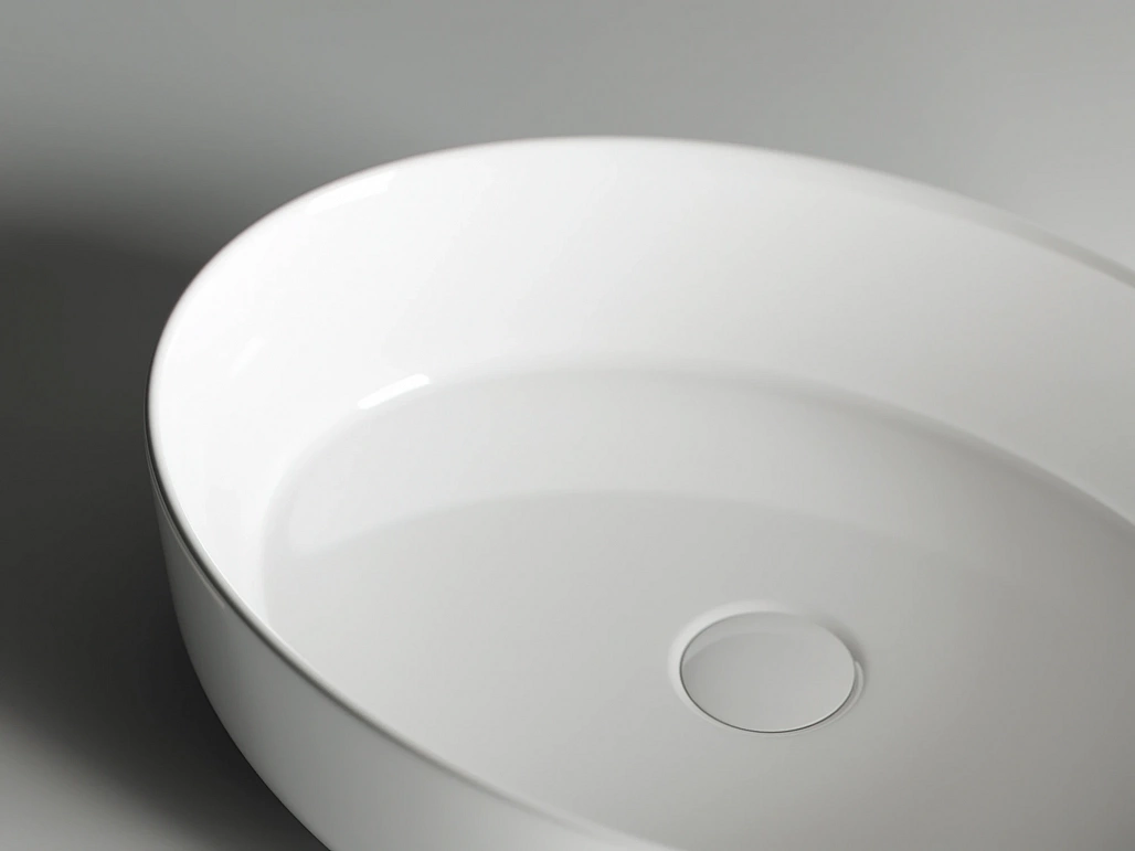 Раковина накладная Ceramicanova Элемент / Element 55x40x14 без перелива, овальная, белый — РАК010102 — фото 4