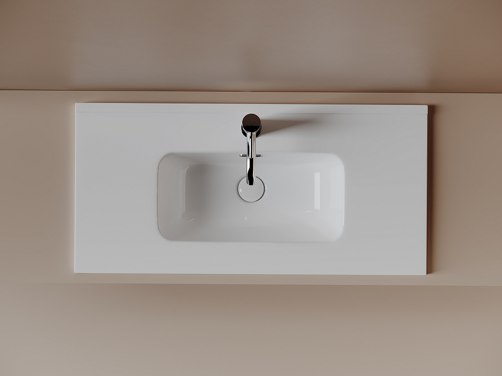 Раковина накладная Ceramicanova Компакт (Compact) 810x395x170, белый, CN7026