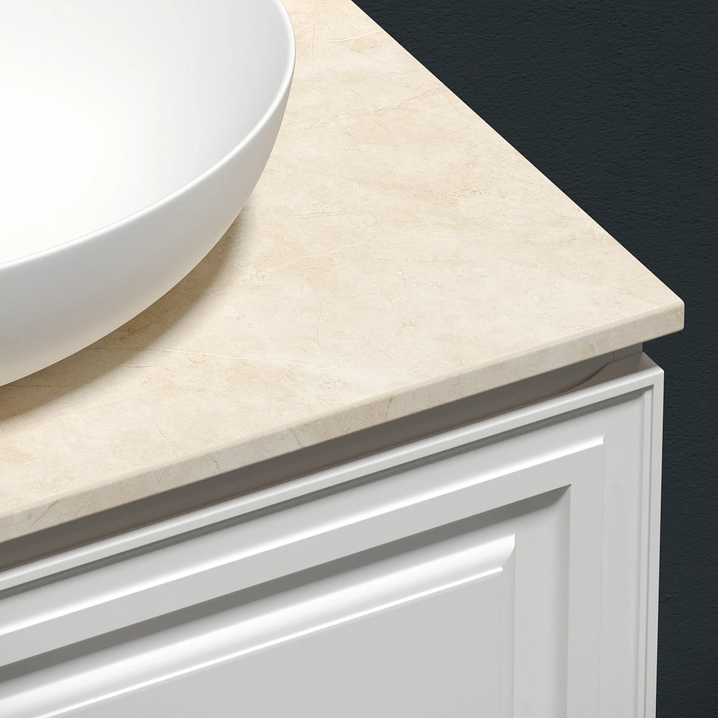 Тумба под столешницу Sancos Самая / Very 79x44,5x40,6 подвесная, белый матовый / bianco, столешница без отверстия под смеситель, креман / kreman — МЕБ009501 — фото 5