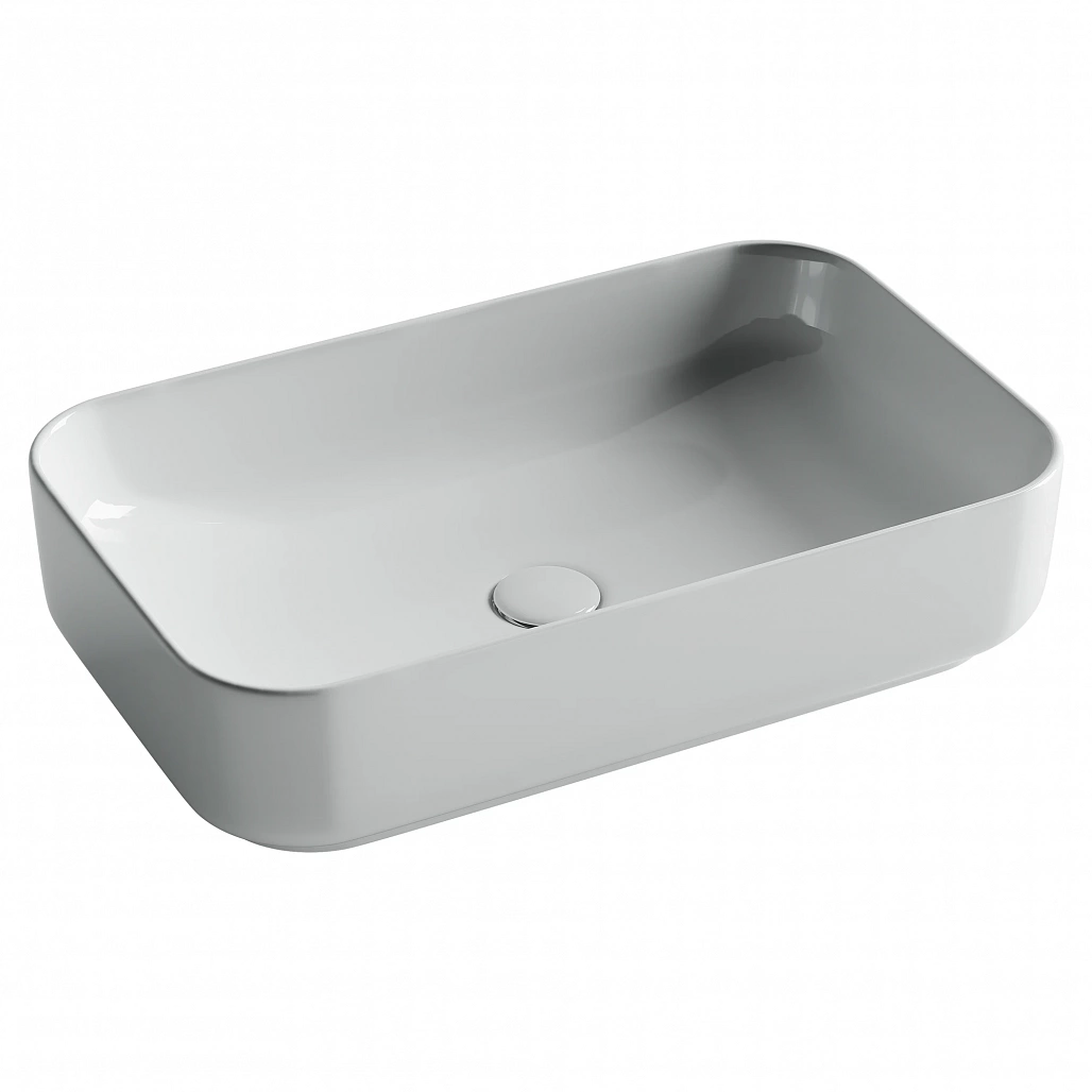 Раковина накладная Ceramicanova Элемент / Element 60,5x37,5x14,5 без перелива, прямоугольная, белый — РАК010117 — фото 1