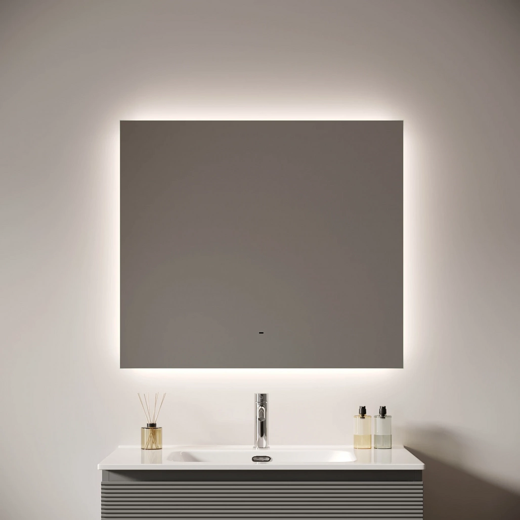 Зеркало Sancos Поле 2.0 / Square 2.0 80x70 светодиодная подсветка 2700K/4000K/5000K, антизапотевание, управление взмахом руки, диммируемая регулировка подсветки — ЗЕР010408 — фото 4