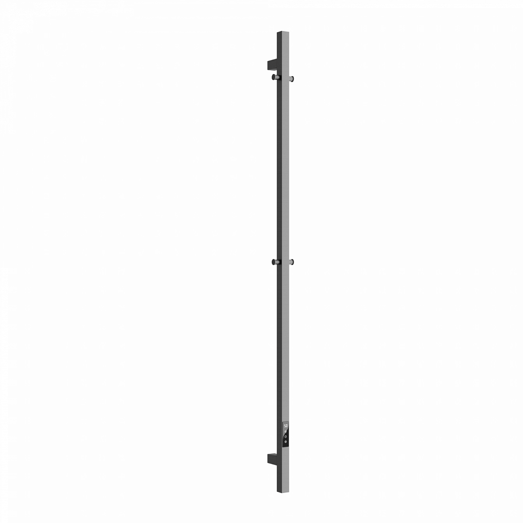 Полотенцесушитель электрический Sancos Линн / Linn SC13002GG 150x3 I-образный, вакуумное напыление (PVD-покрытие), вороненая сталь