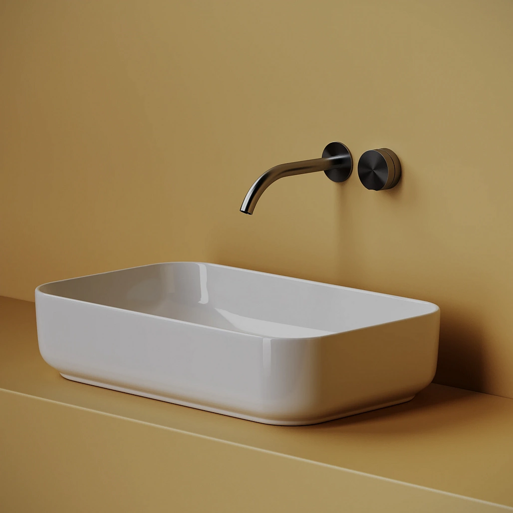 Раковина накладная Ceramicanova Элемент / Element 60,5x37,5x14,5 без перелива, прямоугольная, белый — РАК010117 — фото 3