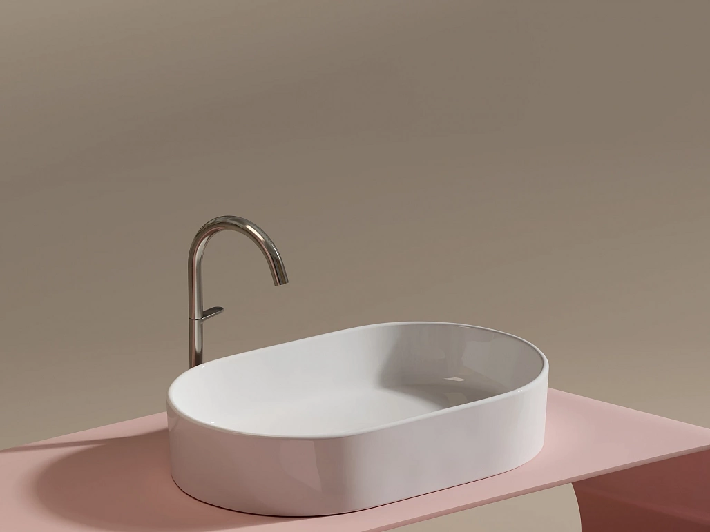 Раковина накладная Ceramicanova Элемент / Element 60,8x38,5x12,2 без перелива, овальная, белый — РАК010103 — фото 7