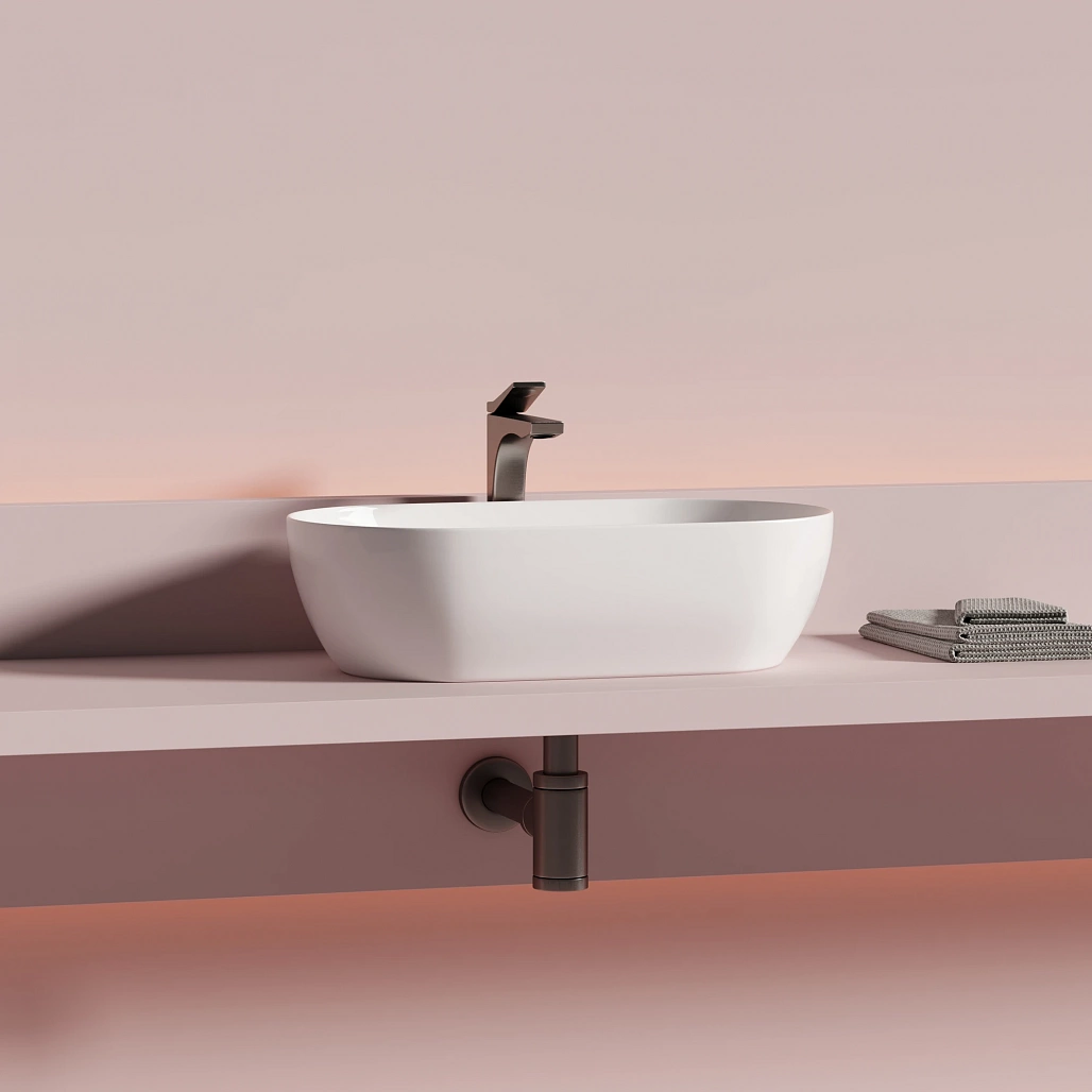 Раковина накладная Ceramicanova Твист / Twist 50x30x14 без перелива, овальная, белый — РАК010095 — фото 2