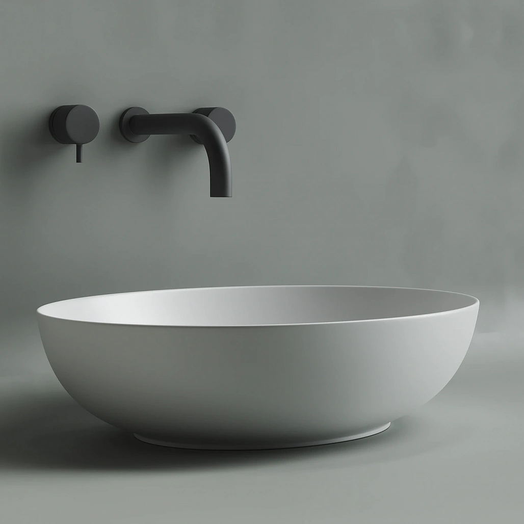 Раковина накладная Ceramicanova Элемент / Element 52x39,5x13 без перелива, овальная, белый матовый — РАК010105 — фото 2