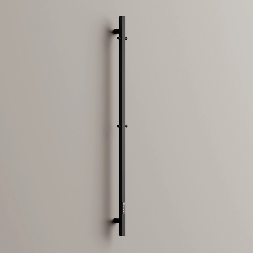 Полотенцесушитель электрический Sancos Линн / Linn SC13002MB 150x3 I-образный, черный матовый
