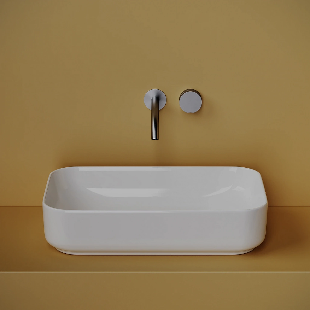 Раковина накладная Ceramicanova Элемент / Element 60,5x37,5x14,5 без перелива, прямоугольная, белый — РАК010117 — фото 2