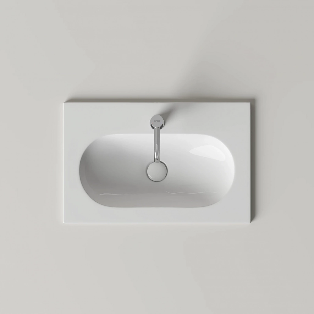 Раковина накладная Ceramicanova Калиста / Calista 61x39,5x12 без перелива, с отверстием под смеситель, прямоугольная, белый — РАК010013 — фото 5