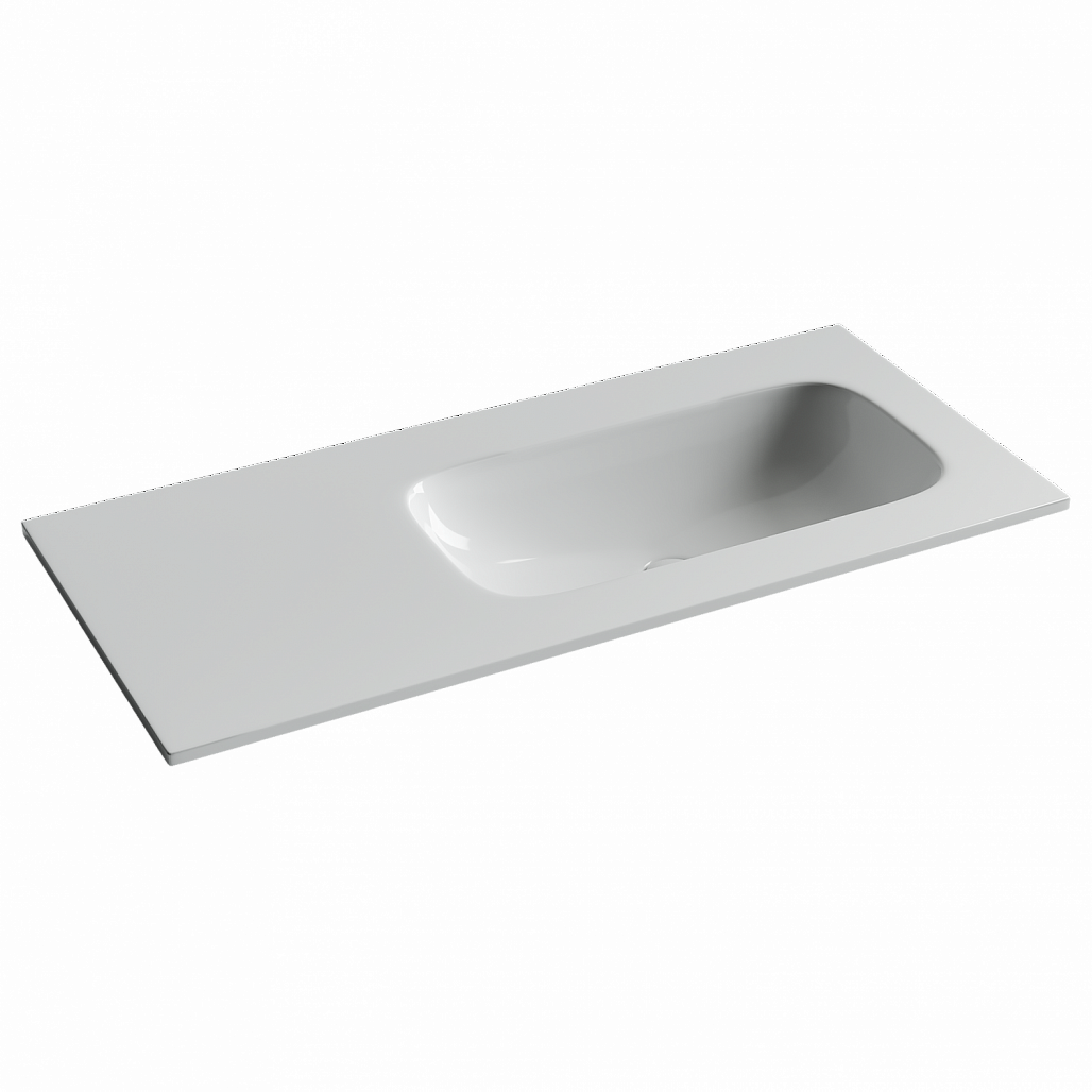Раковина накладная Ceramicanova Грация (Grace) чаша справа, 1010x457x137, белый, CN7015wx