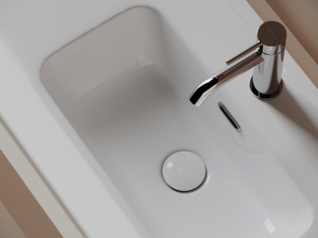 Раковина накладная Ceramicanova Компакт (Compact) 1210x395x170, белый, CN7028