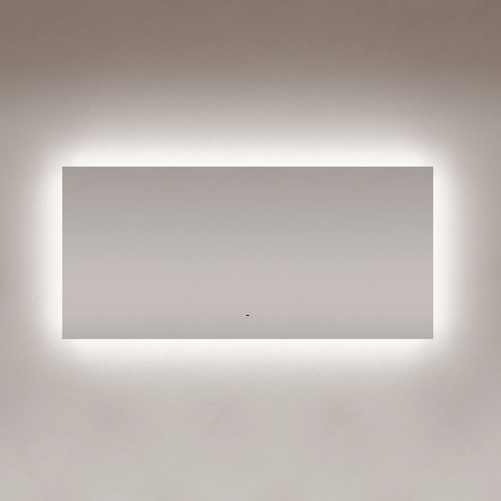 Зеркало Sancos Поле / Square 160x80 светодиодная подсветка 6000K, управление взмахом руки, диммируемая регулировка подсветки — ЗЕР010381 — фото 2