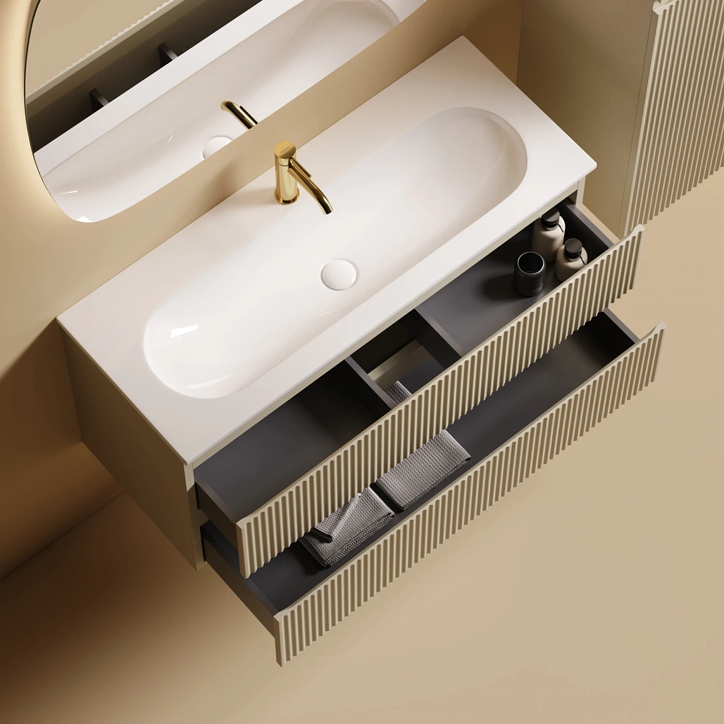 Раковина накладная Ceramicanova Калиста / Calista 101x39,5x12 без перелива, с отверстием под смеситель, прямоугольная, белый — РАК010012 — фото 6