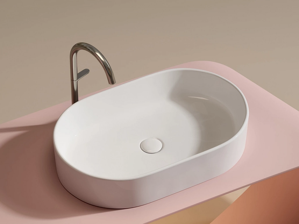 Раковина накладная Ceramicanova Элемент / Element 60,8x38,5x12,2 без перелива, овальная, белый — РАК010103 — фото 8