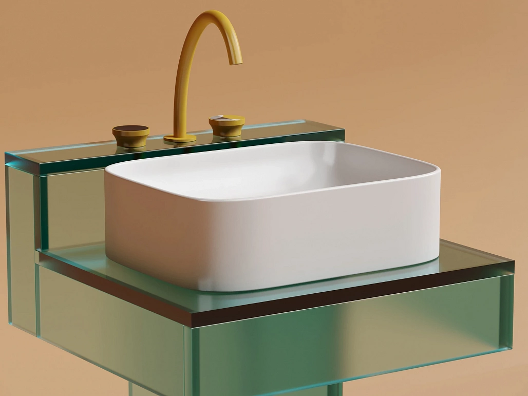 Раковина накладная Ceramicanova Элемент / Element 50,5x38x15 без перелива, прямоугольная, белый матовый — РАК010118 — фото 7