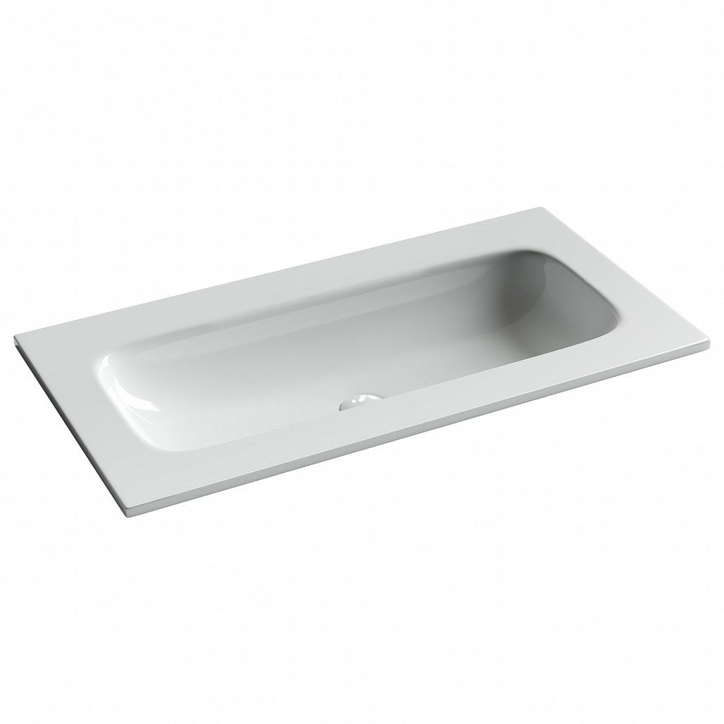 Раковина мебельная Ceramicanova Грация / Grace 91x45,7x13,7 без перелива, без отверстия под смеситель, прямоугольная, белый — РАК010086 — фото 1